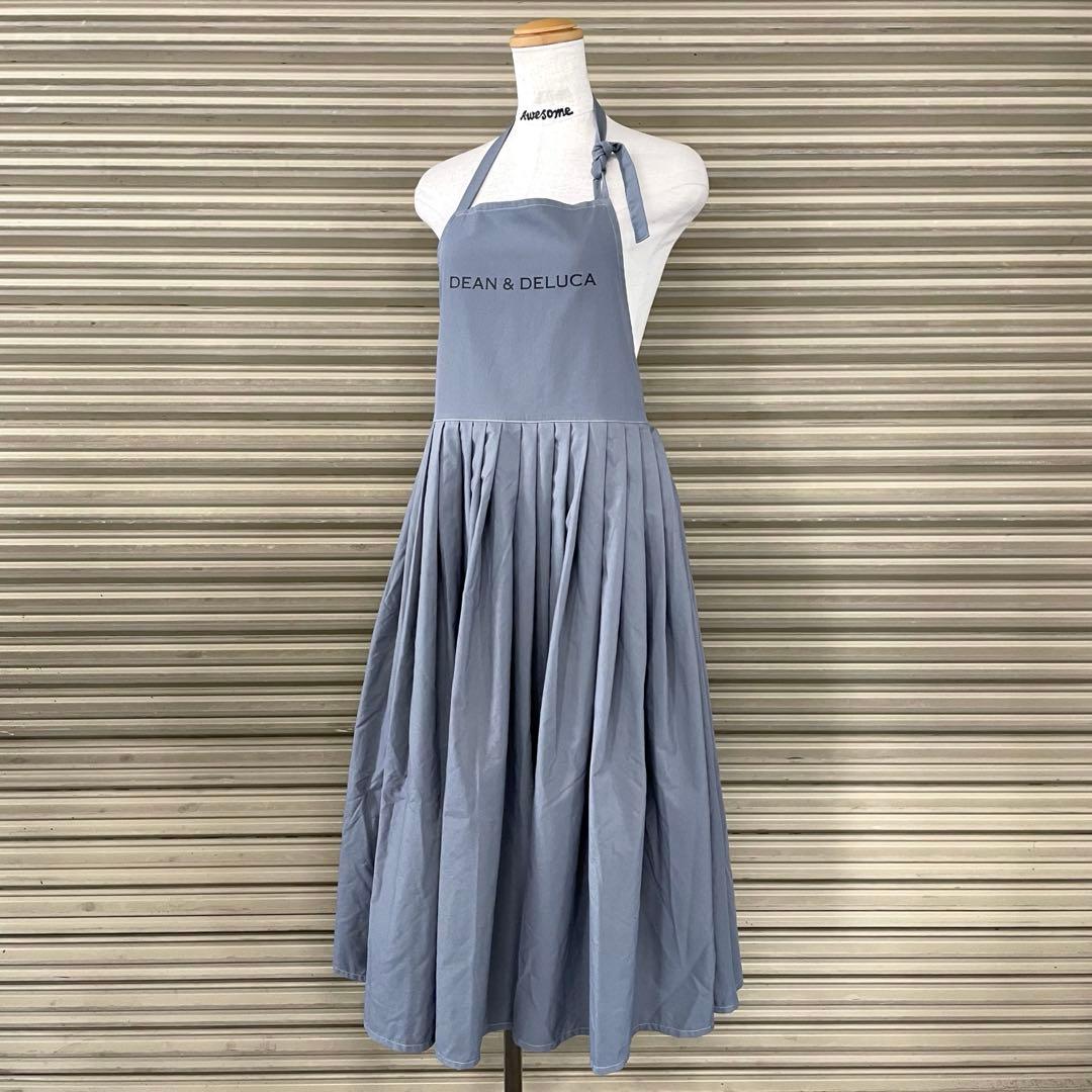 美品 ビームス ディーン&デルーカ コラボ フレアのエプロンドレス プリーツ