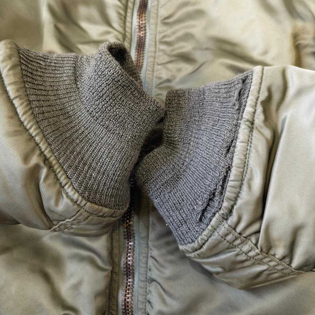 実物 80s Alpha アルファ MA-1 フライトジャケット グランドクルー