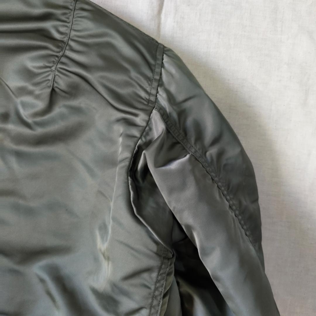 実物 80s Alpha アルファ MA-1 フライトジャケット グランドクルー