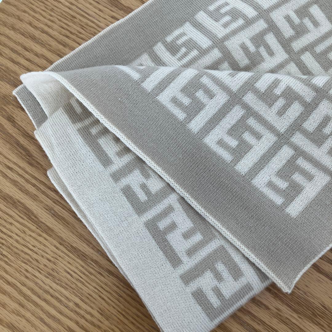 【FENDI / フェンディ】マフラー ズッカ柄 ベージュ系