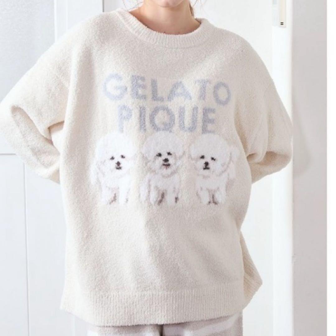 新品タグ付☆gelatopiqueモチーフジャガードプルオーバービションフリーゼ