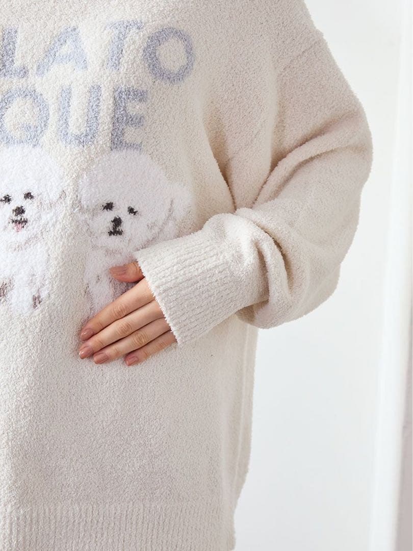 新品タグ付☆gelatopiqueモチーフジャガードプルオーバービションフリーゼ