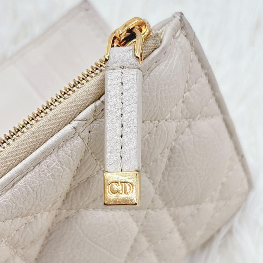 美品✨Dior ディオール ミニ財布 二つ折り財布 カロ ダリア レザー