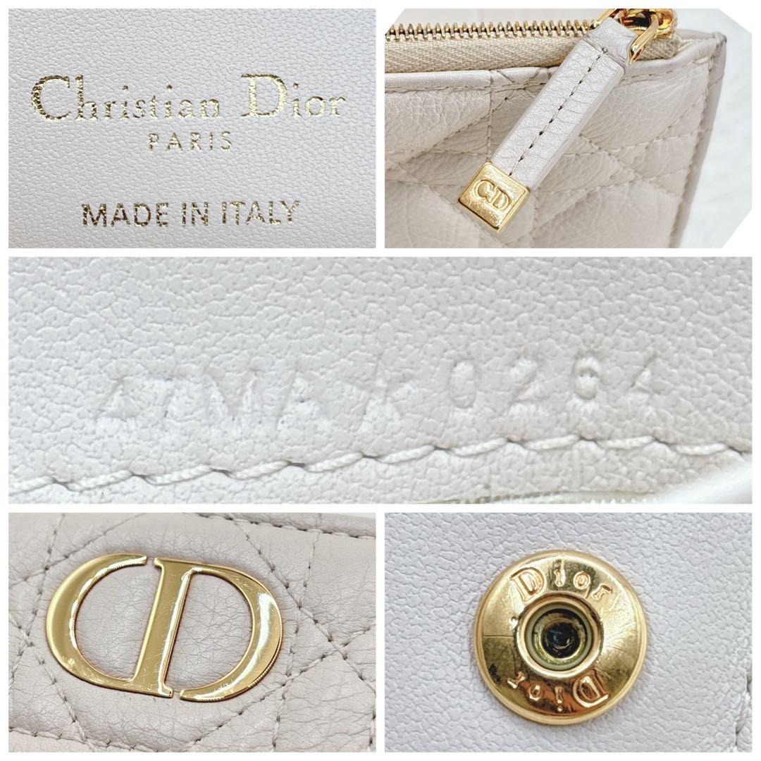 美品✨Dior ディオール ミニ財布 二つ折り財布 カロ ダリア レザー