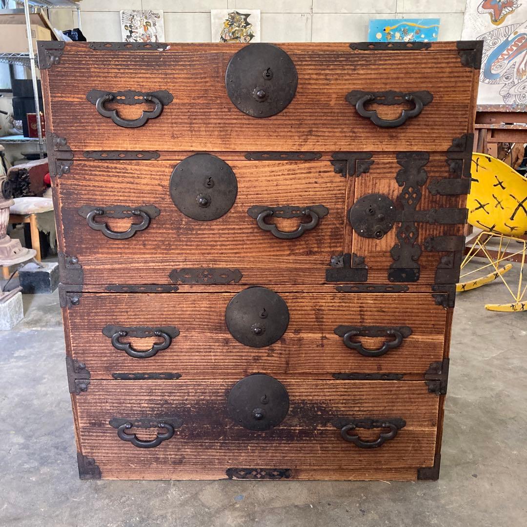 g*k様 ゴツい持ち手の桐箪笥 鉄器 時代箪笥 和箪笥 着物箪笥 アンティーク