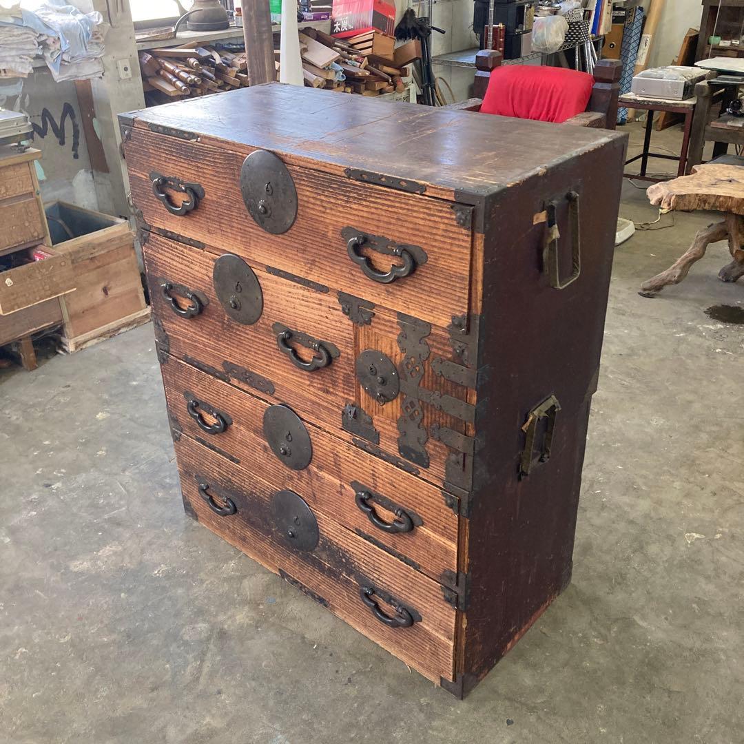 g*k様 ゴツい持ち手の桐箪笥 鉄器 時代箪笥 和箪笥 着物箪笥 アンティーク