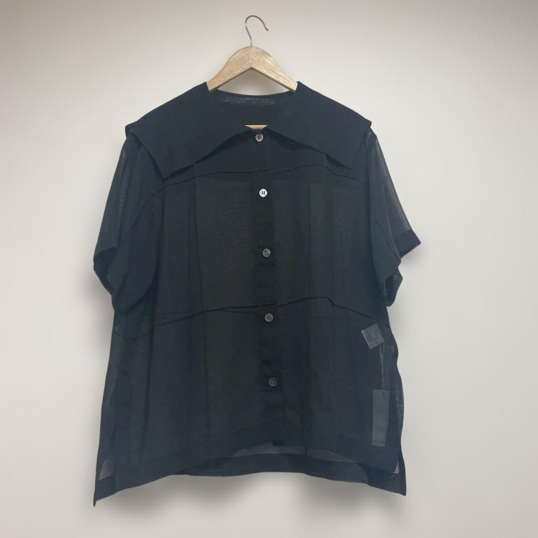 【新品未使用】LE CIEL BLEU シアーシャツ ブラック 透け感