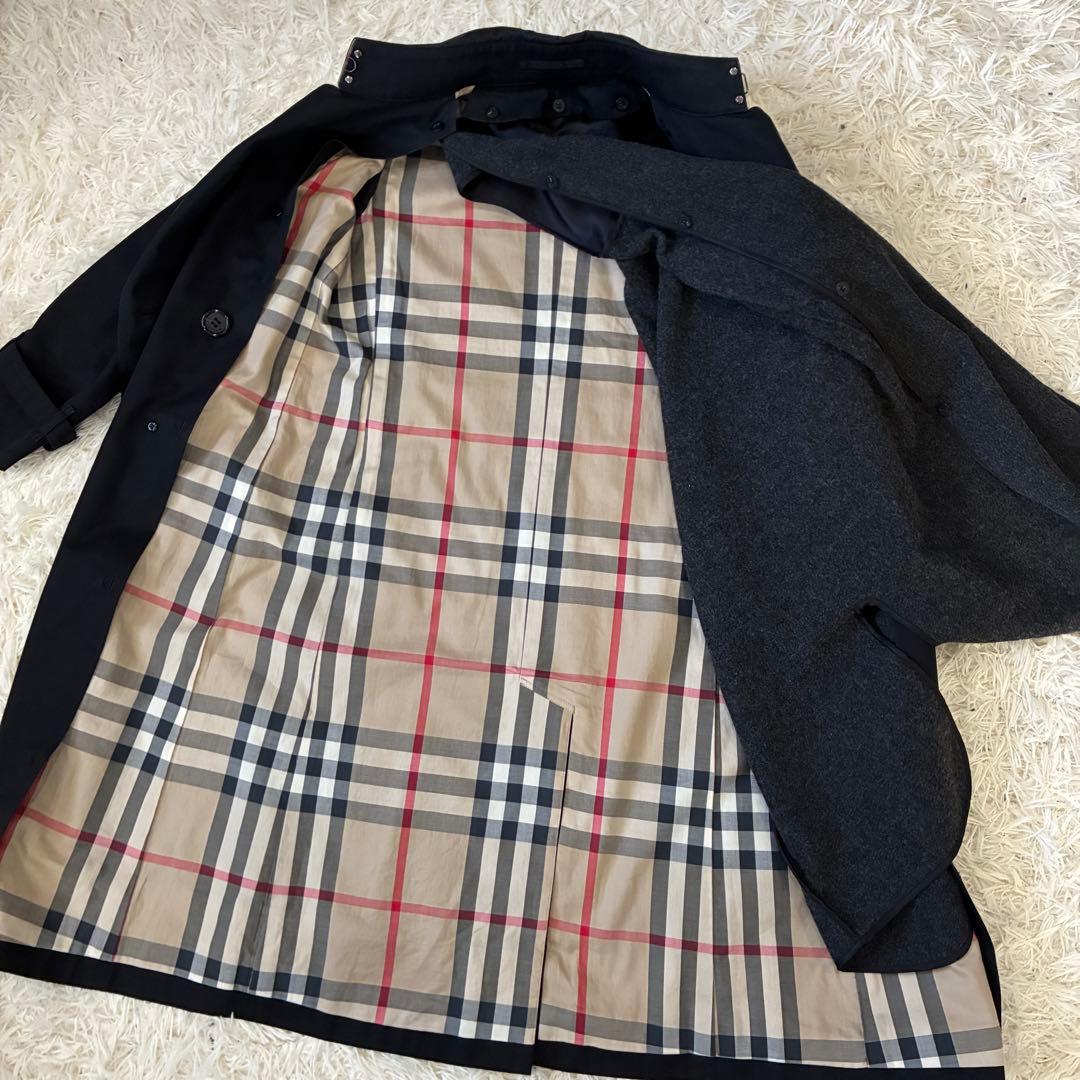 美品✨バーバリーロンドン ロング トレンチコート 着丈97ノバチェック ライナー