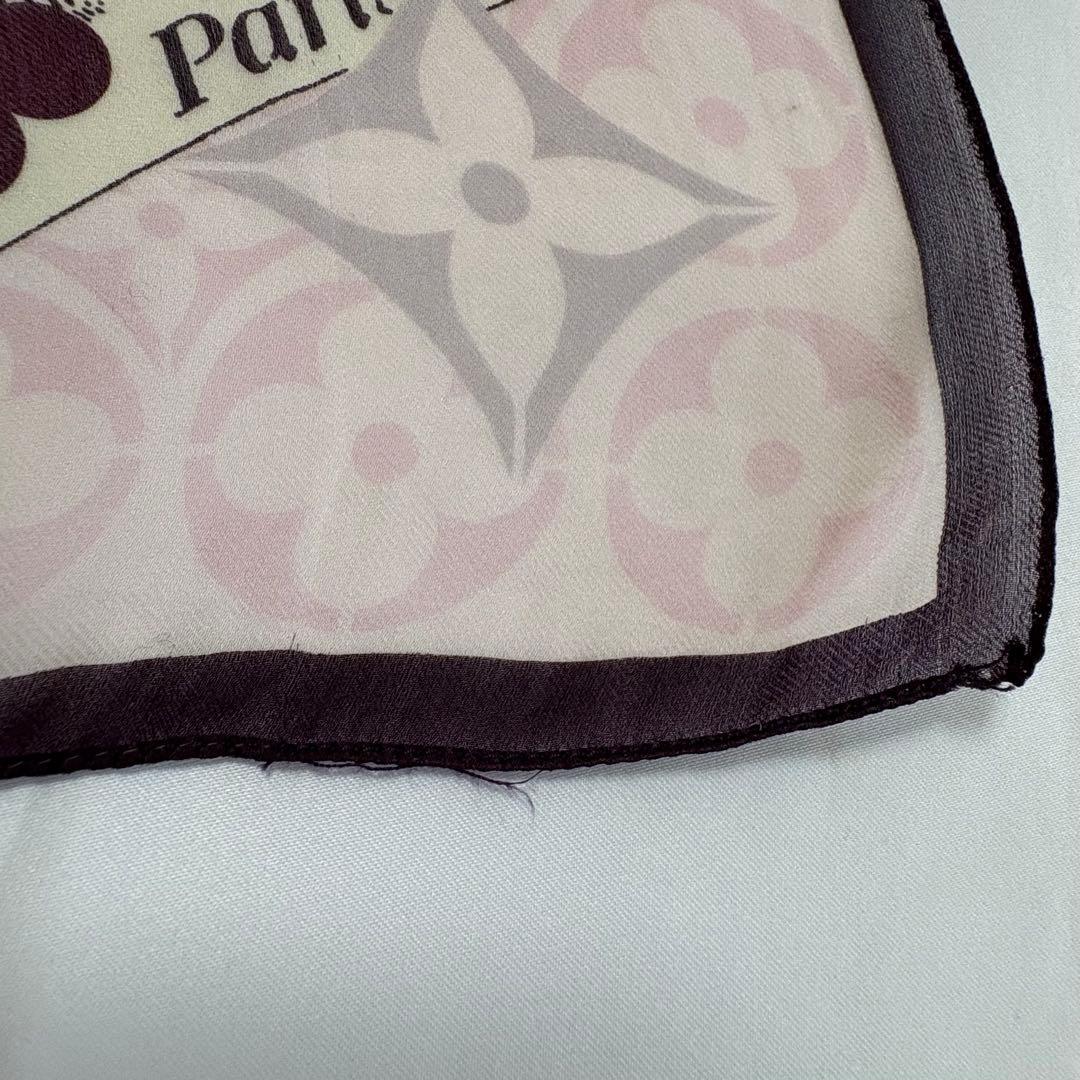 ルイヴィトン　シルク　スカーフ　ピンク