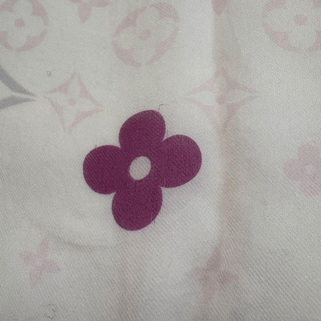 ルイヴィトン　シルク　スカーフ　ピンク