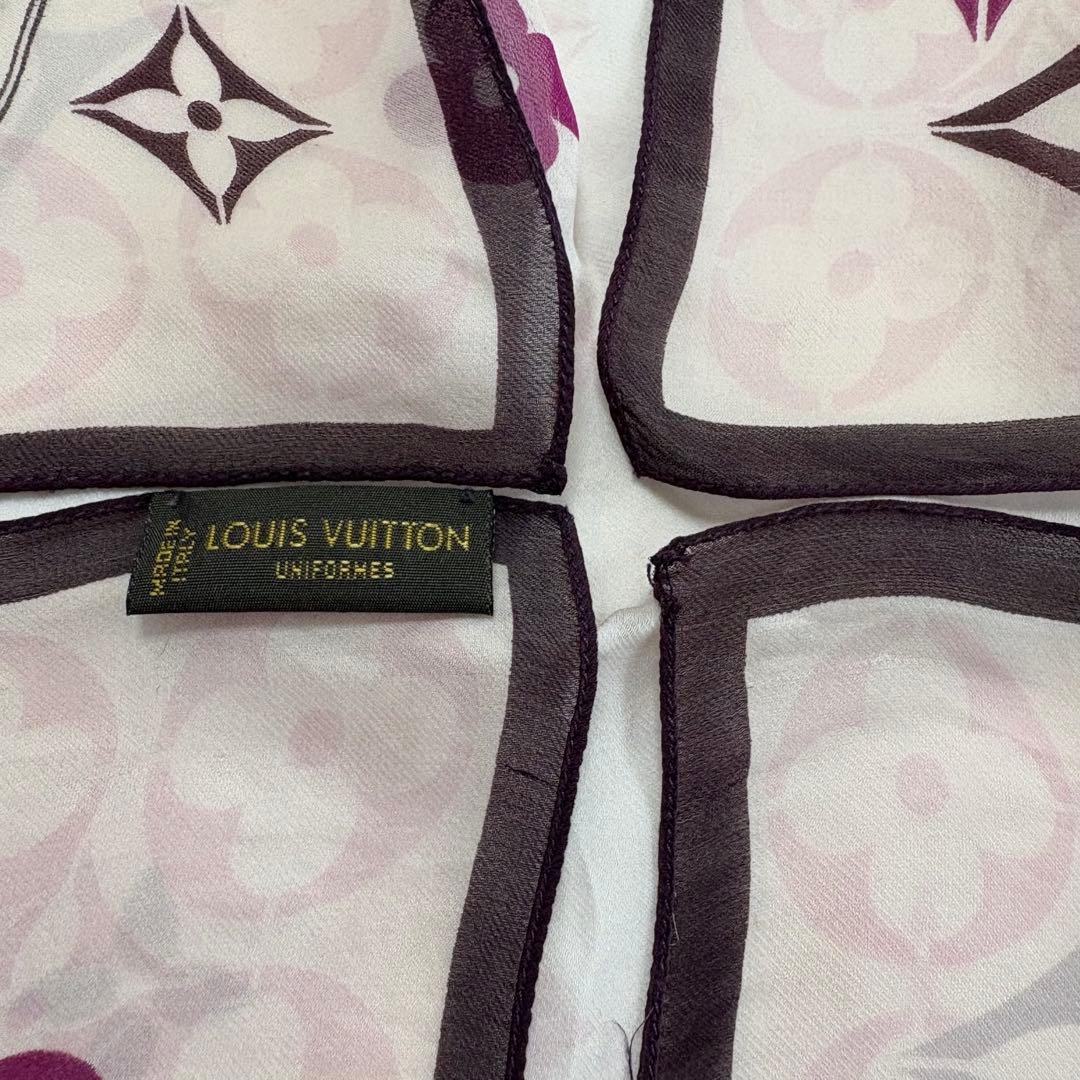 ルイヴィトン　シルク　スカーフ　ピンク