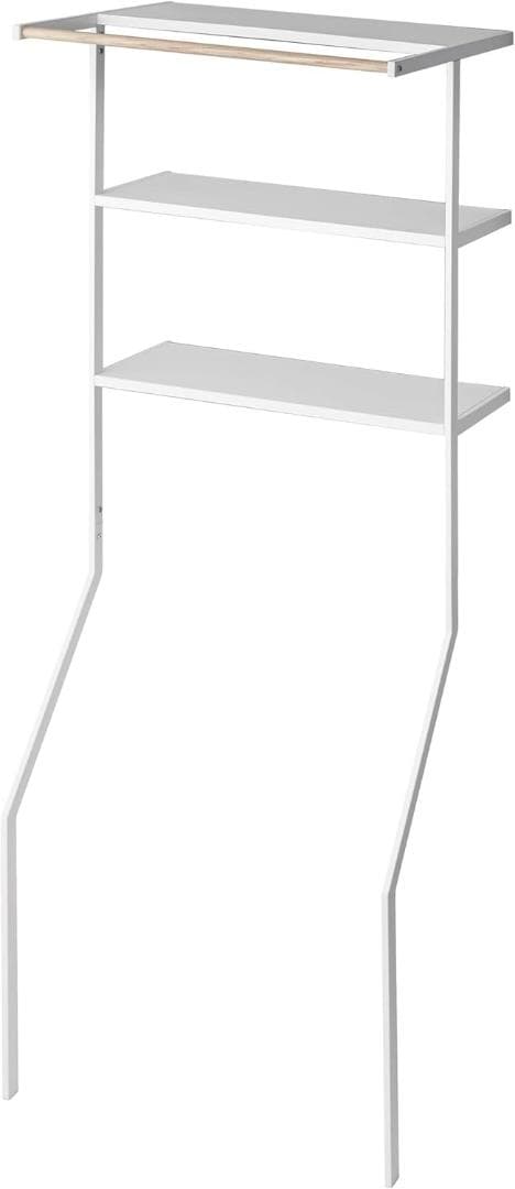 山崎実業(Yamazaki) 立て掛け ランドリーシェルフ ホワイト