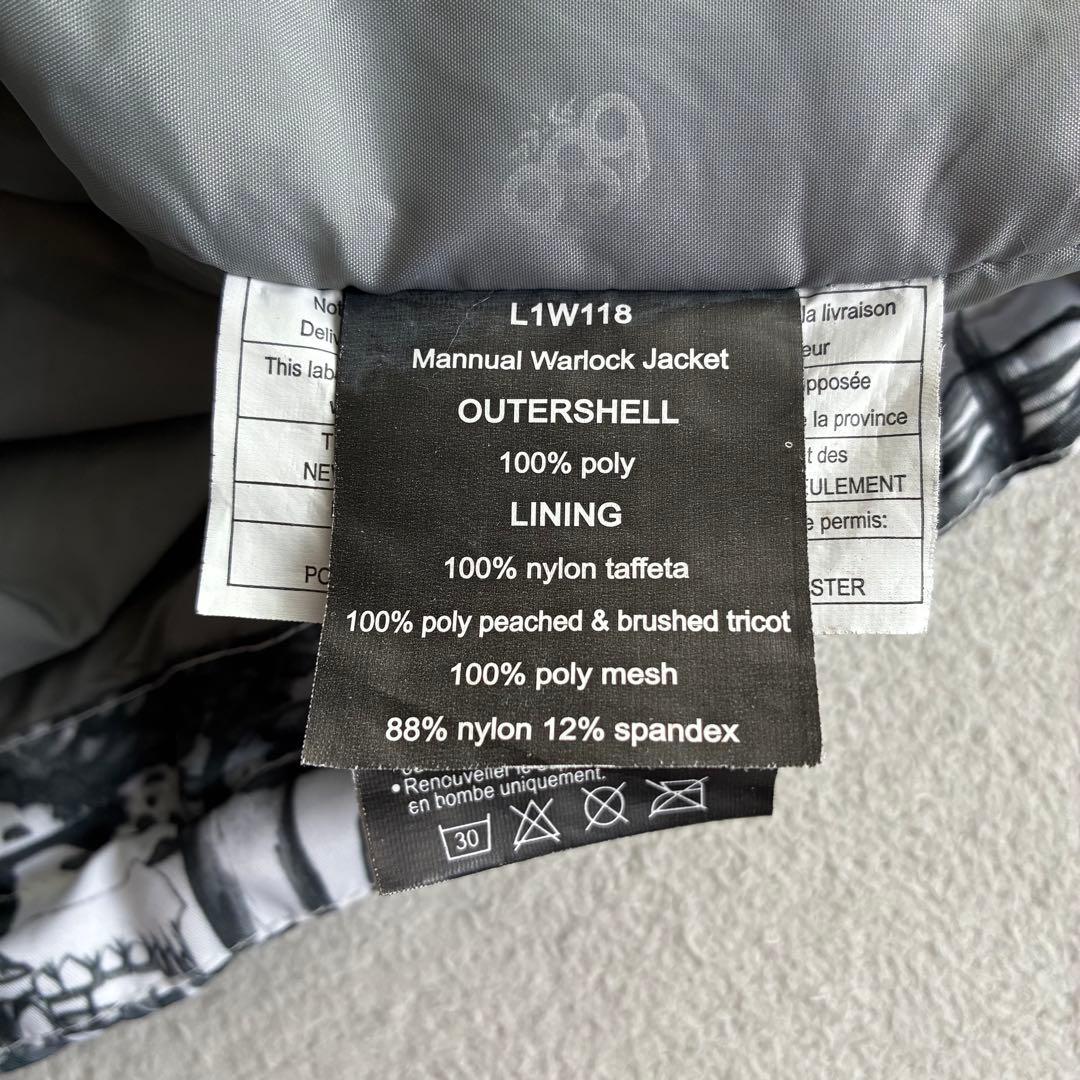 686 MANNUAL WARLOCK JACKET 総柄 スカルプリント L