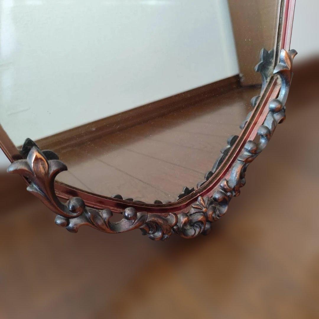 オーバルミラー ヴィンテージ アンティーク ウォールミラー バロック ロココ調