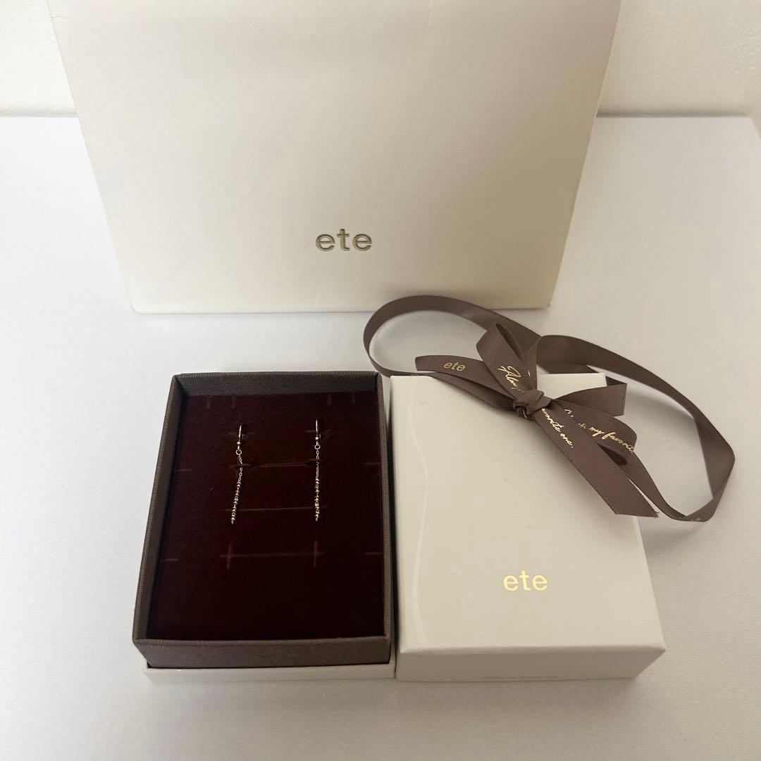 ete ゴールド チェーンピアス