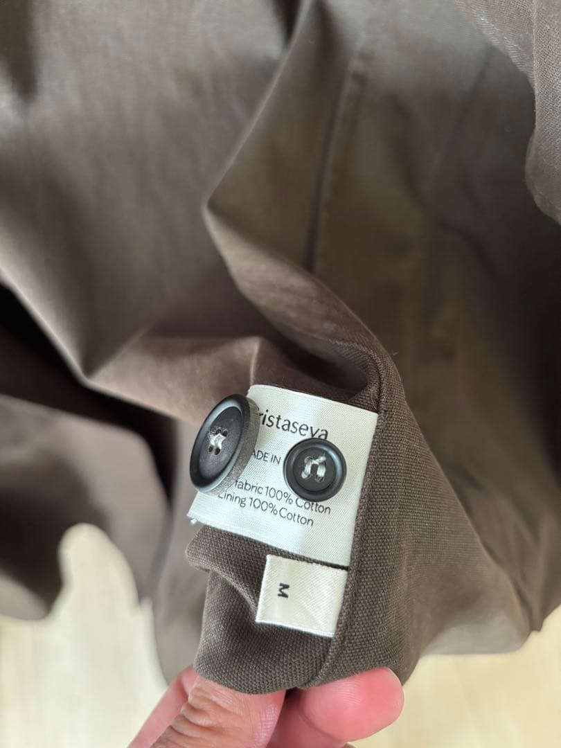 ジャケット・アウター cristaseya OVERSIZED COTTON TRENCH