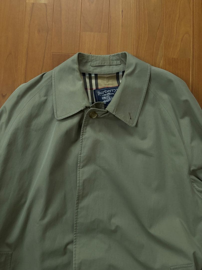 値引不可Old Burberrys 80年代Balmacaan Coat　一枚袖
