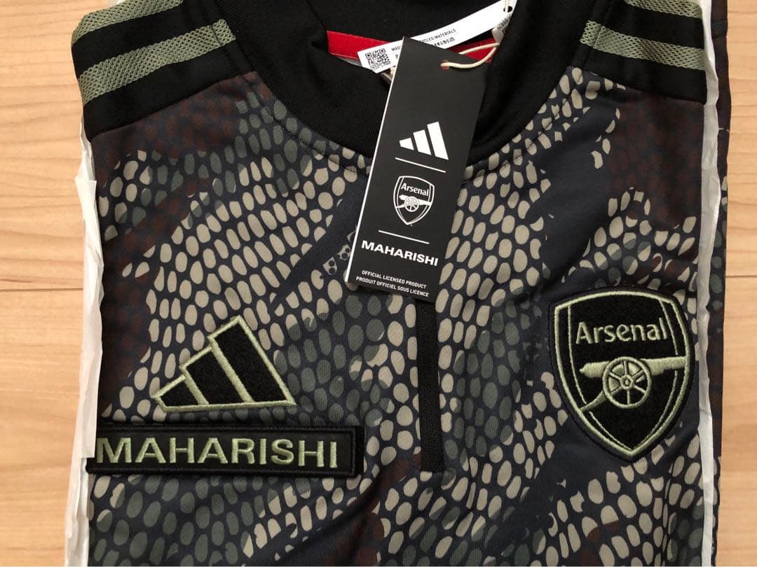 新品 アディダス マハリシ アーセナル 迷彩 カモフラ トレーニングトップ