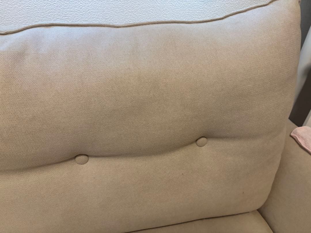 ニトリ　コンパクト2人掛けソファ　ベージュ