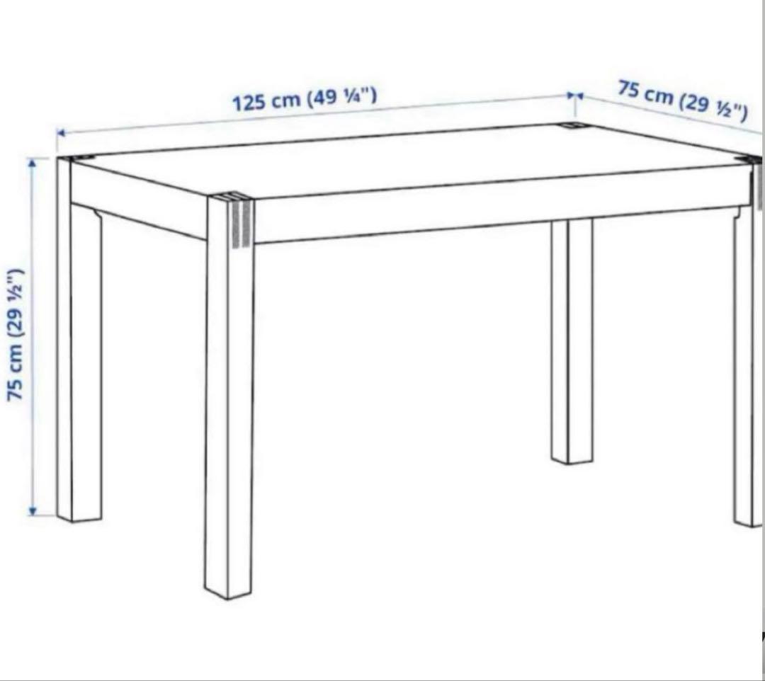 NYS11　IKEA ダイニングテーブル NORDBY ノールドビー