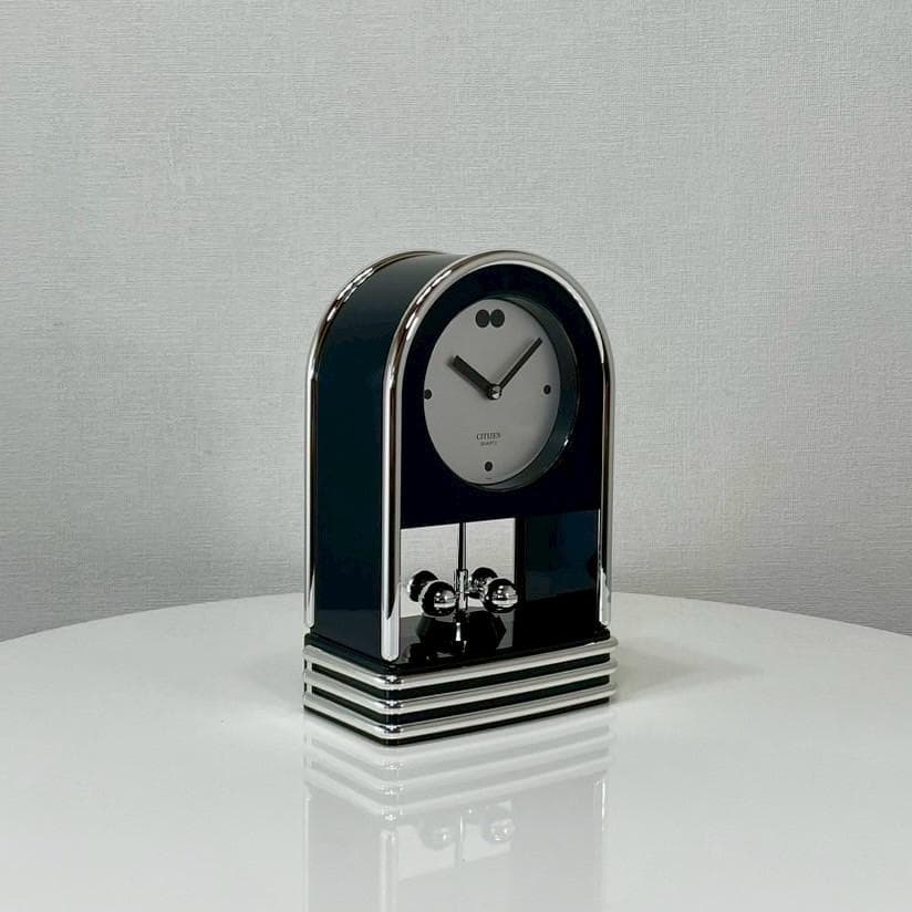 未使用 80's シチズン 置き時計 テーブルクロック モダン ヴィンテージ