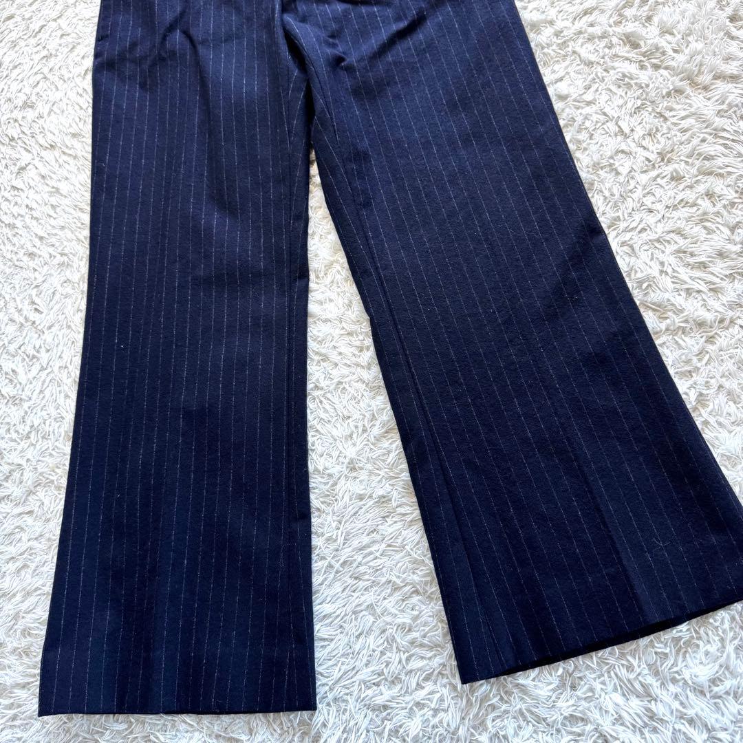 極美品　ヒューゴボス　ビジネス　パンツ　スーツ　セットアップ　カシミヤ　ネイビー