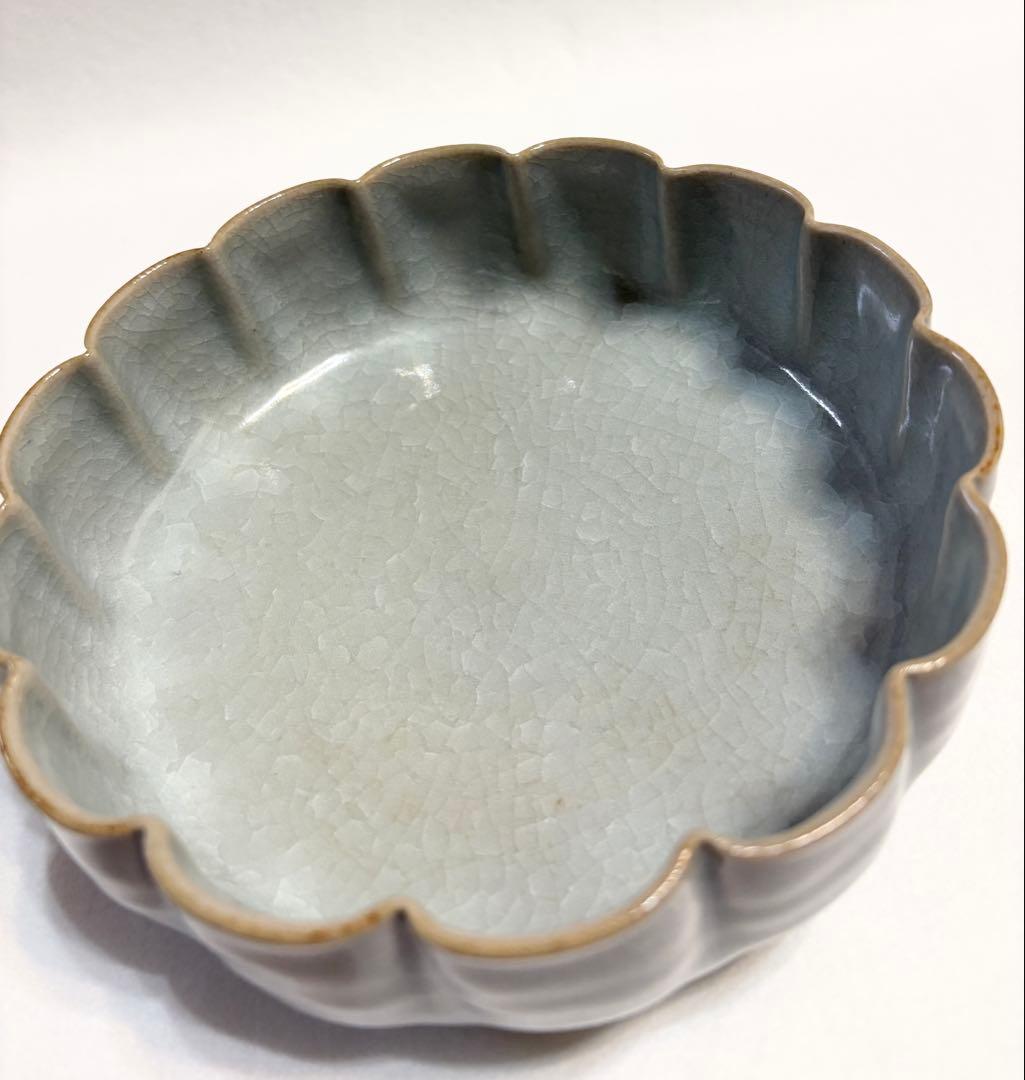 林隆一郎 青磁 鉢 菓子器 氷烈文 陶芸 木箱