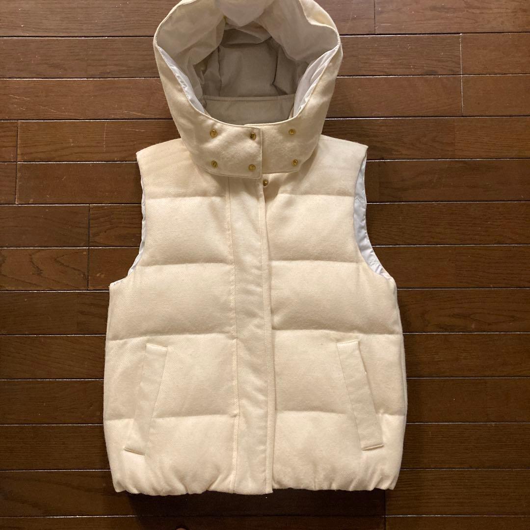 [allureville]フード付きダウンベスト