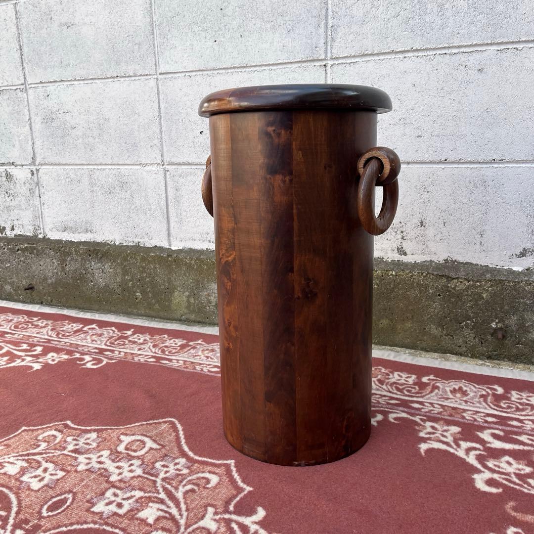 イタリア製◾️ Domain ドマン 木製無垢材 スツール 蓋付き収納 木製家具