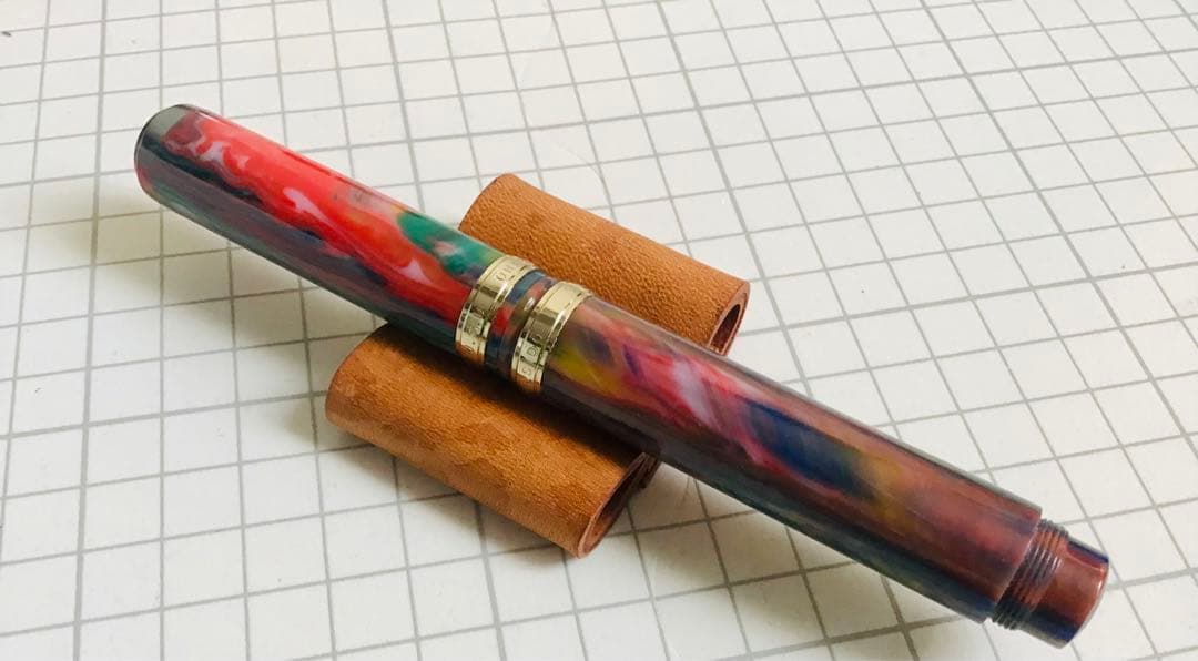 大橋堂万年筆　14k 字幅M？　アクリル樹脂