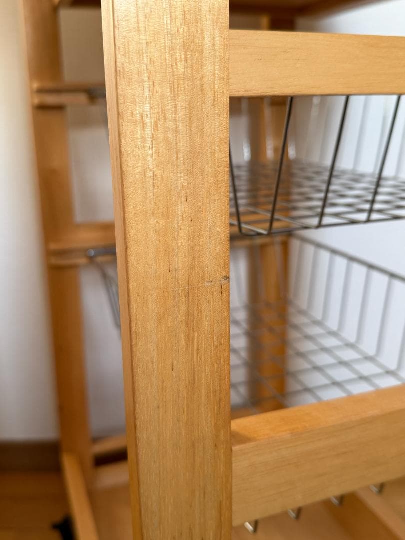 キャスター付きキッチンワゴン