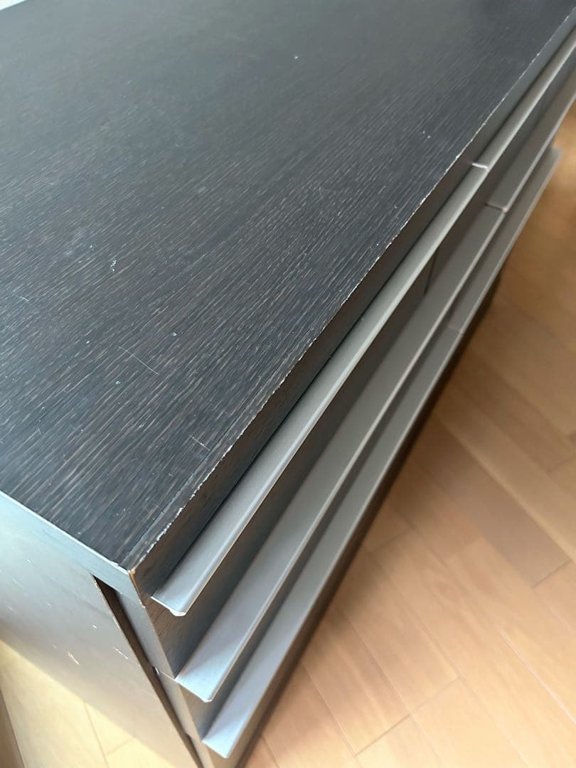 サイドボード チェスト キャビネット 引出し収納 ダークブラウン 島忠