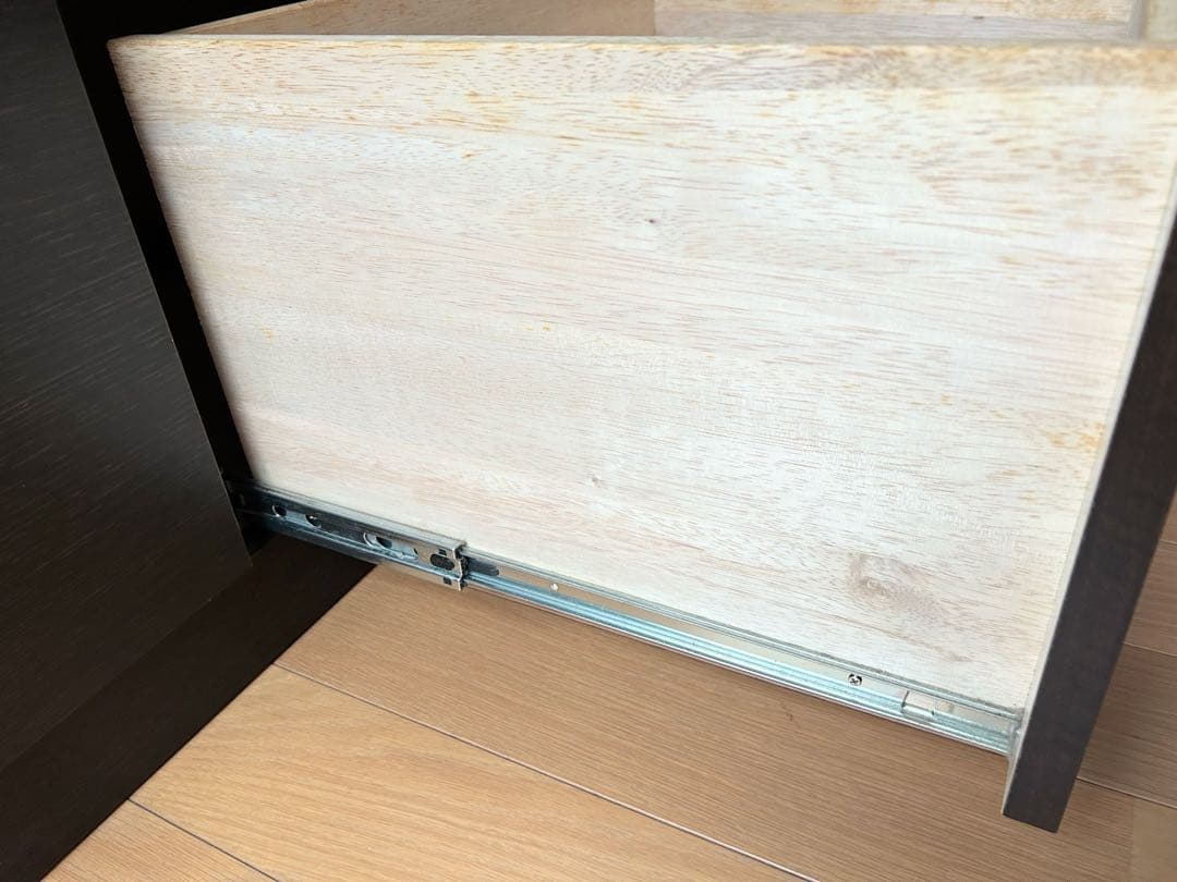 サイドボード チェスト キャビネット 引出し収納 ダークブラウン 島忠