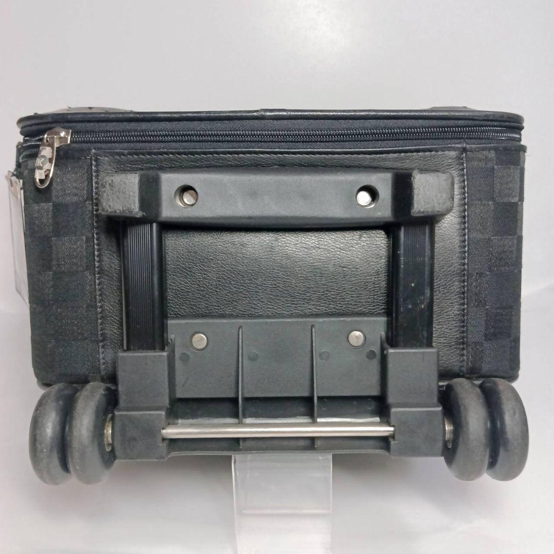 オーストリッチ キャリーバッグ キャリーケース トラベルバッグ 本革 ブラック