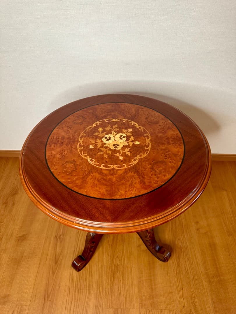 イタリア製 象嵌 カフェテーブル