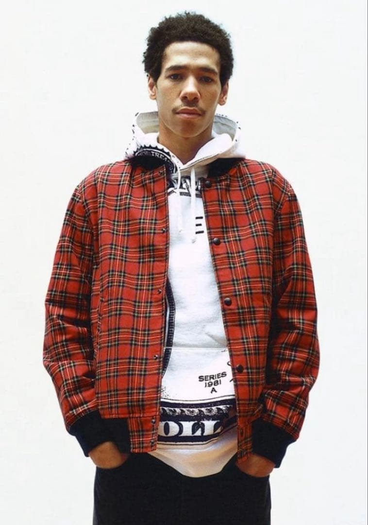 タ*ロ様 supreme 13AW plaid bomber jacket