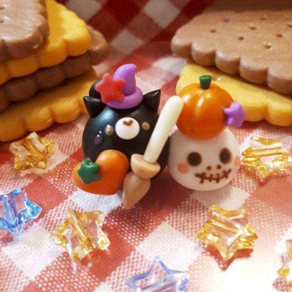 黒猫&ドクロ★ハロウィンA