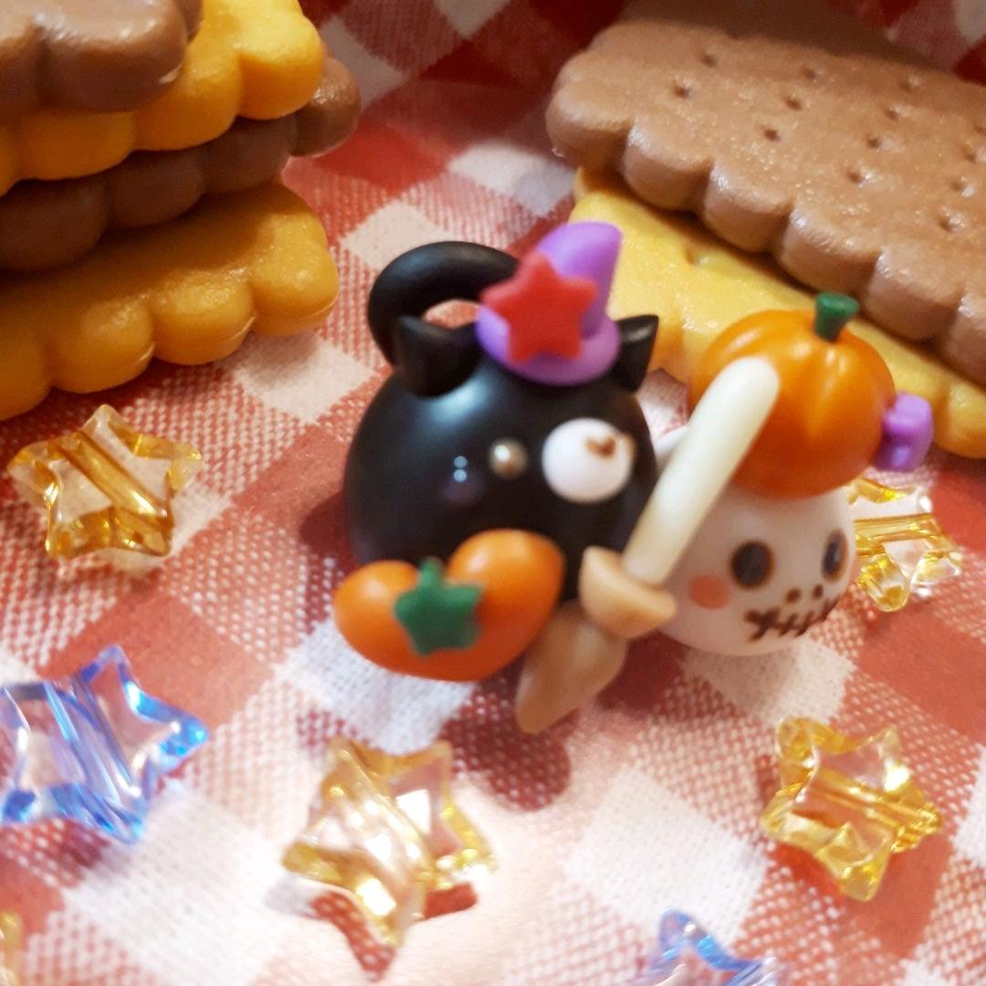 黒猫&ドクロ★ハロウィンA