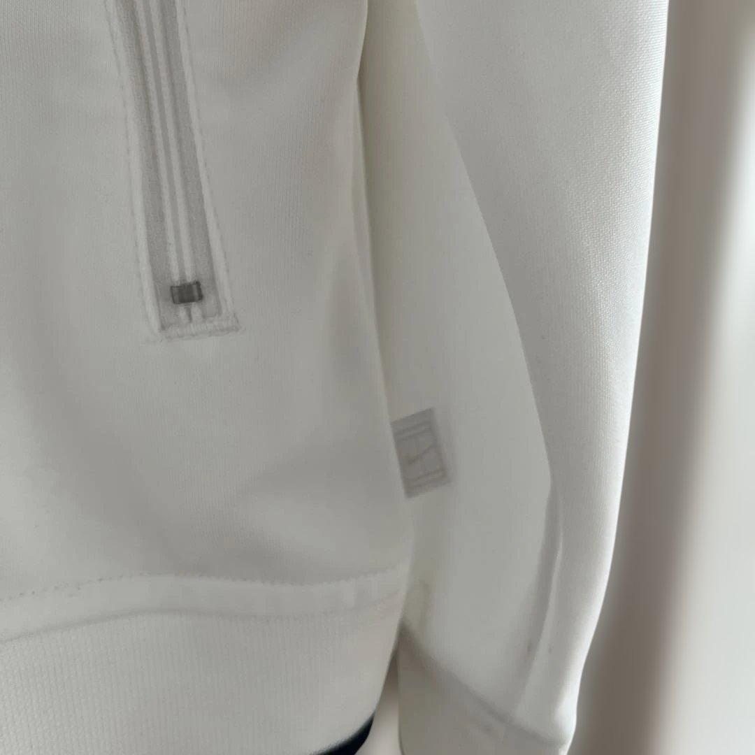NIKE ナイキ　テニス　ジップアップジャケット 白　US:L フェデラー①