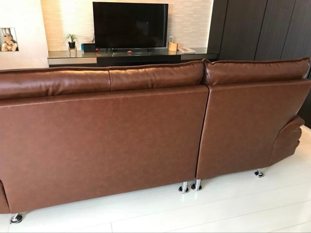 『B』マナカーサ　右　カウチソファ　ソファ部分（2個口）