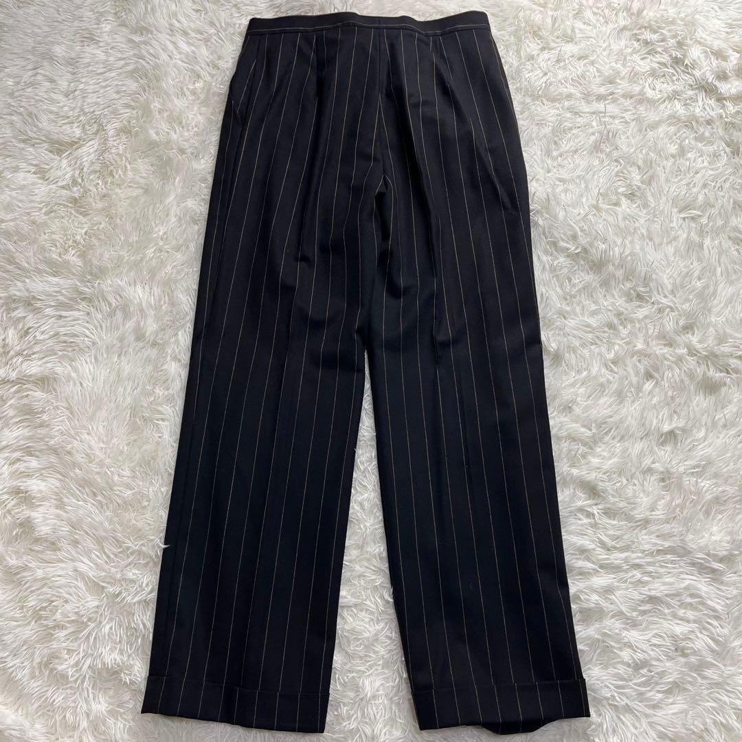 Max Mara パンツスーツ セットアップ 白タグ ストライプ 42 XL