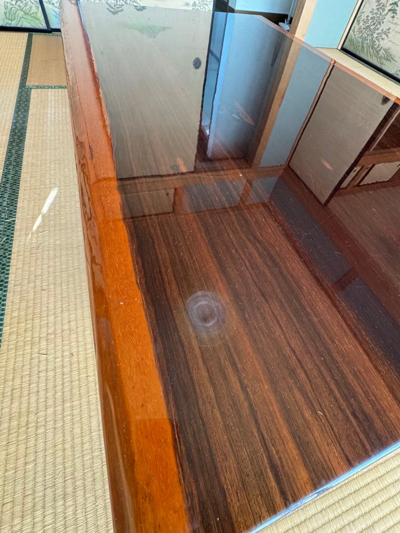 【引き取りok】座卓　高級テーブル　昭和レトロ　一枚板