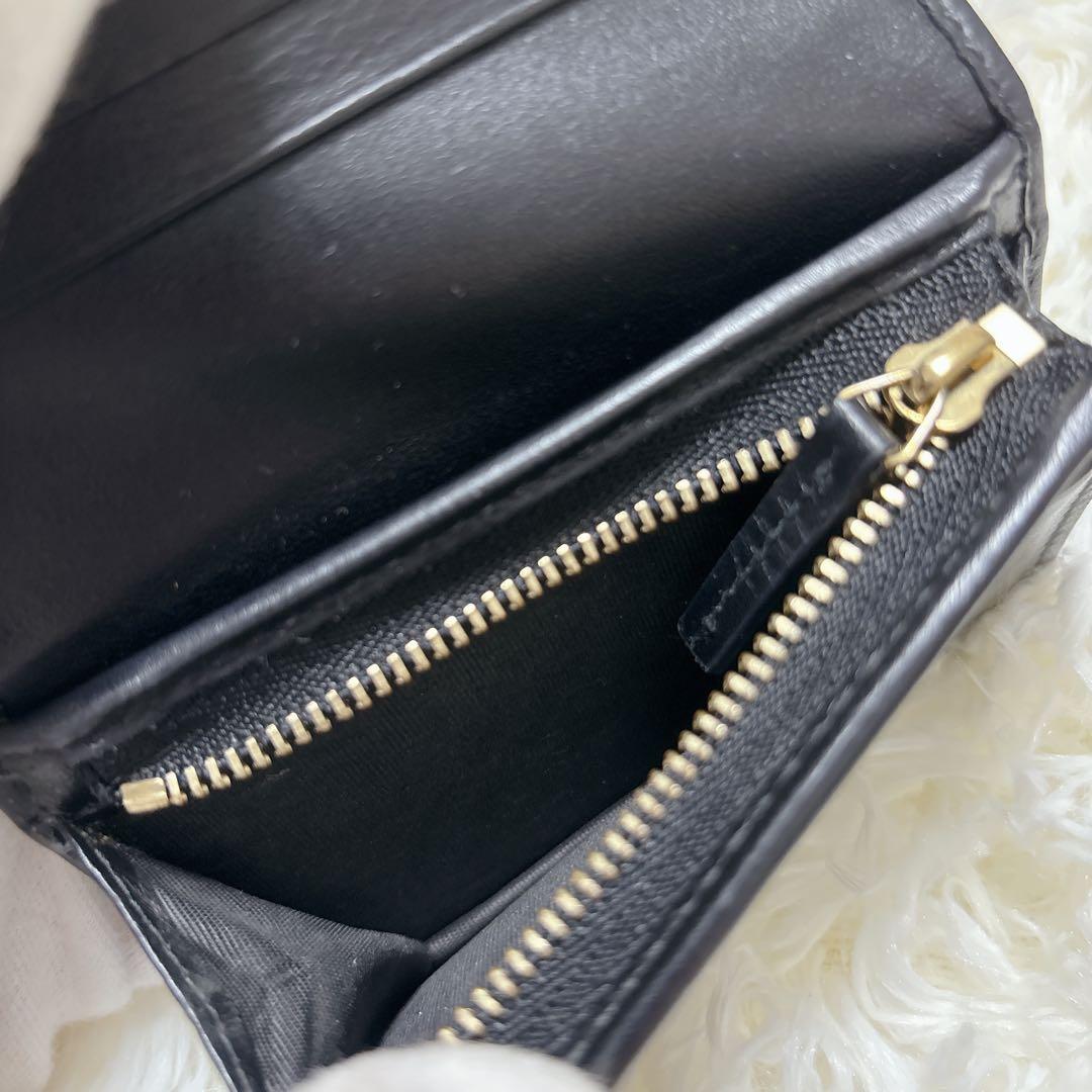 美品✨GUCCI GGマトラッセカードケースウォレット ブラック 二つ折り財布