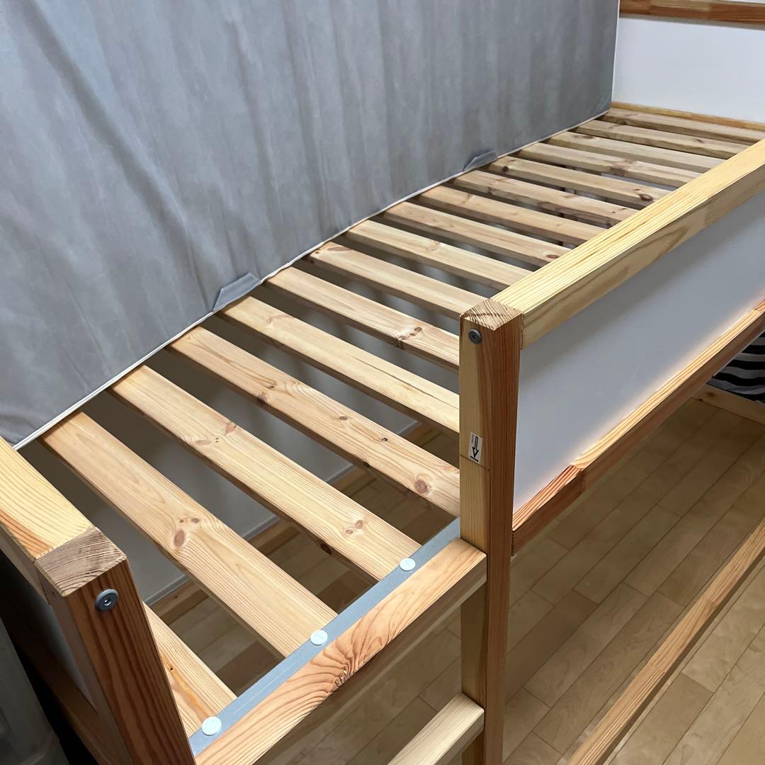 IKEA KURA キューラ　リバーシブル ベッド　ホワイト　二段ベッド　ロフト