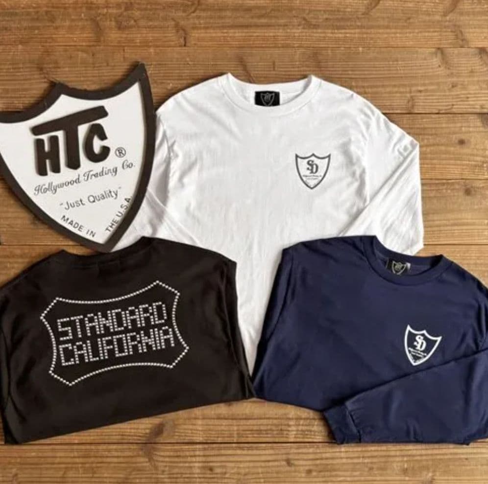 HTC × STANDARD CALIFORNIA LOGO T BLACK