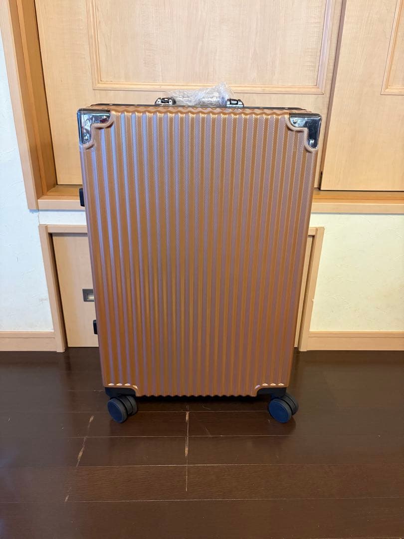 【新品未使用】C.jutro スーツケース フレームタイプ Mサイズ キャメル色