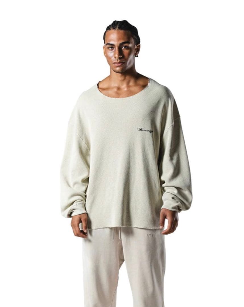 【完売品】LYFT VINTAGE ロングTシャツ サーマル生地 IVORY