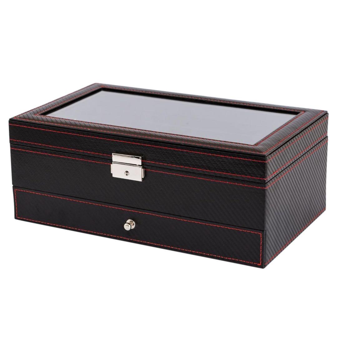 腕時計 収納ケース 眼鏡 ジュエリー 2段 コレクション