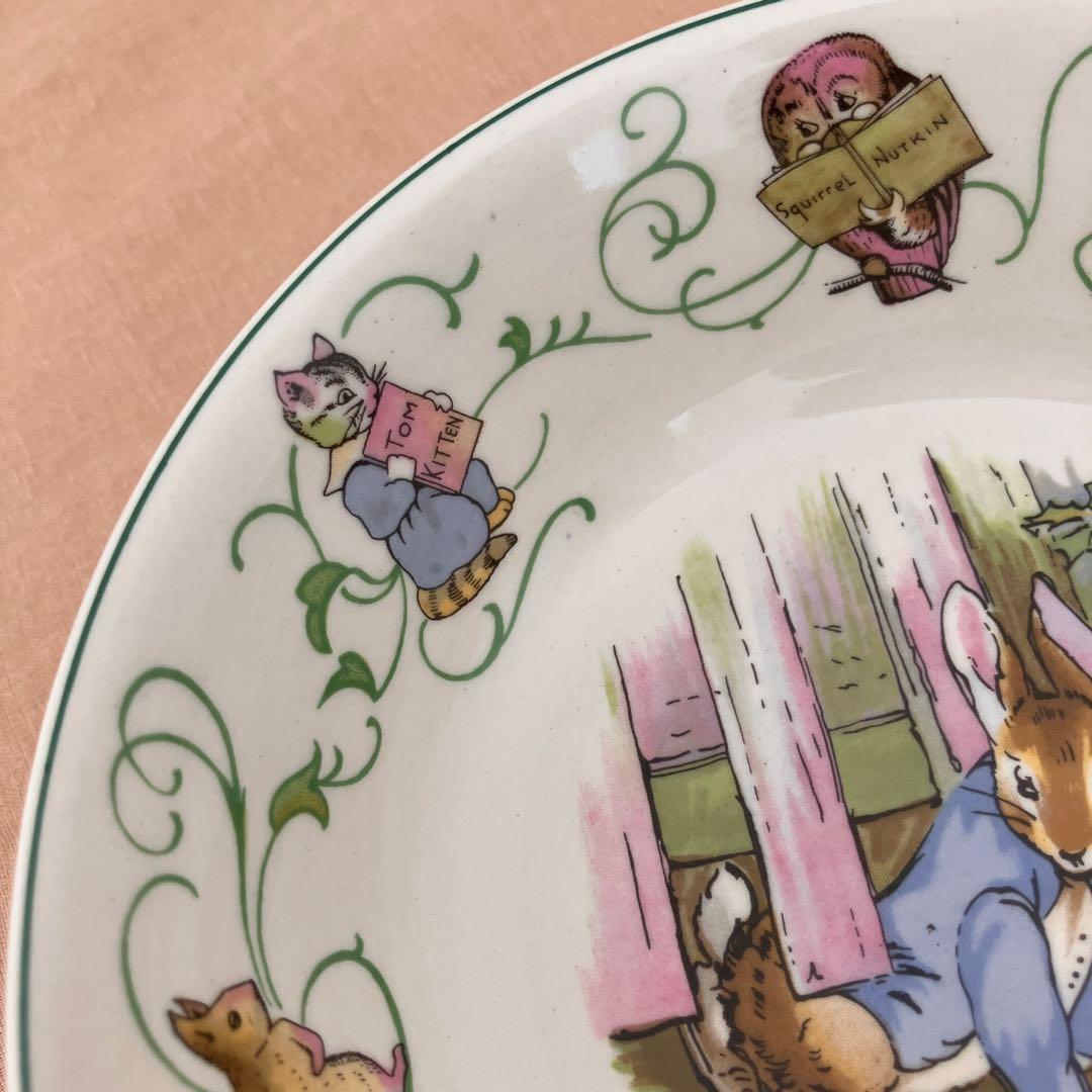 ウエッジウッド ピーターラビット　グリーンライン　マグカップ　プレート