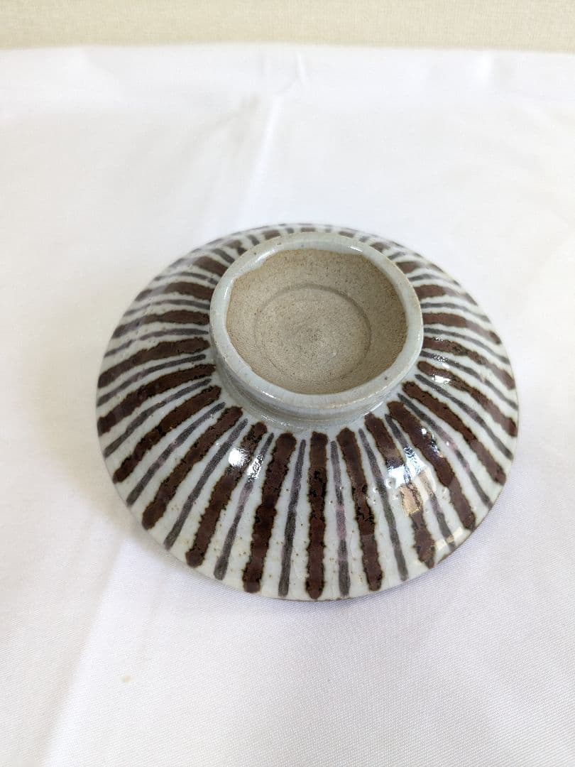 清水六三郎 麦藁手 蓋付き 茶碗 2客セット